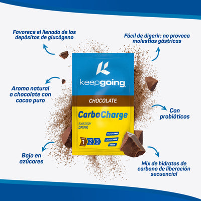 CARBO CHARGE CHOCOLATE SINGLE DOSE (10 units) - B2B